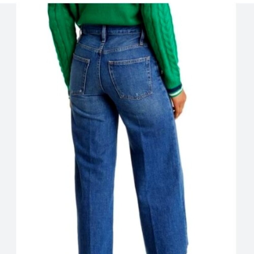 FRAME High Rise Wide Crop | Raw Hem Jeans - Picture 7 of 16
